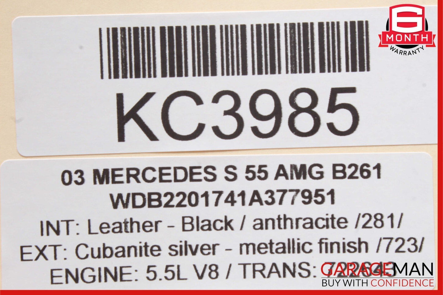 03-06 Mercedes W220 S500 S55 AMG Front Left Side Seat Control Module Unit OEM