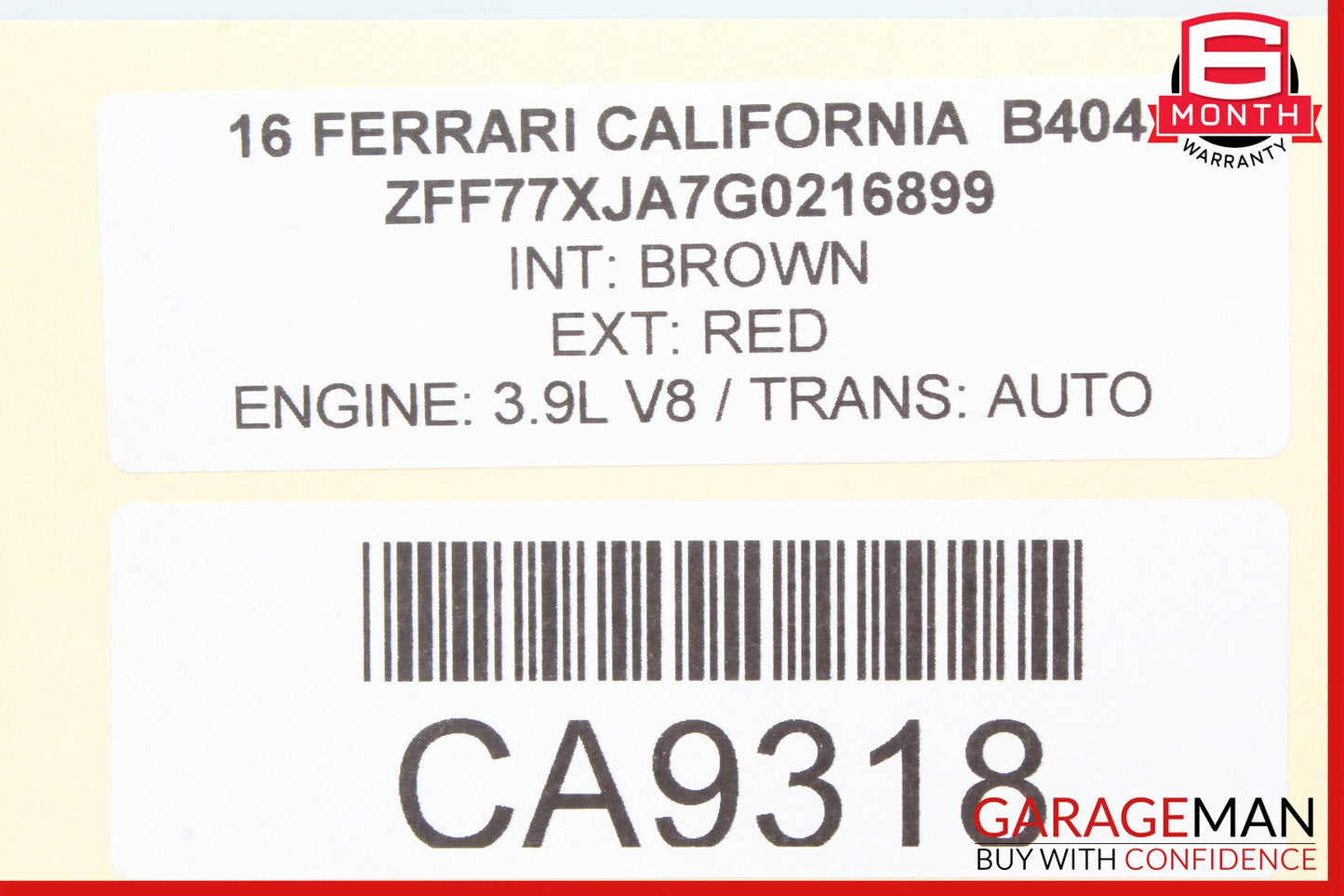 15-18 Ferrari California T Center Speedometer Trim Cover OEM