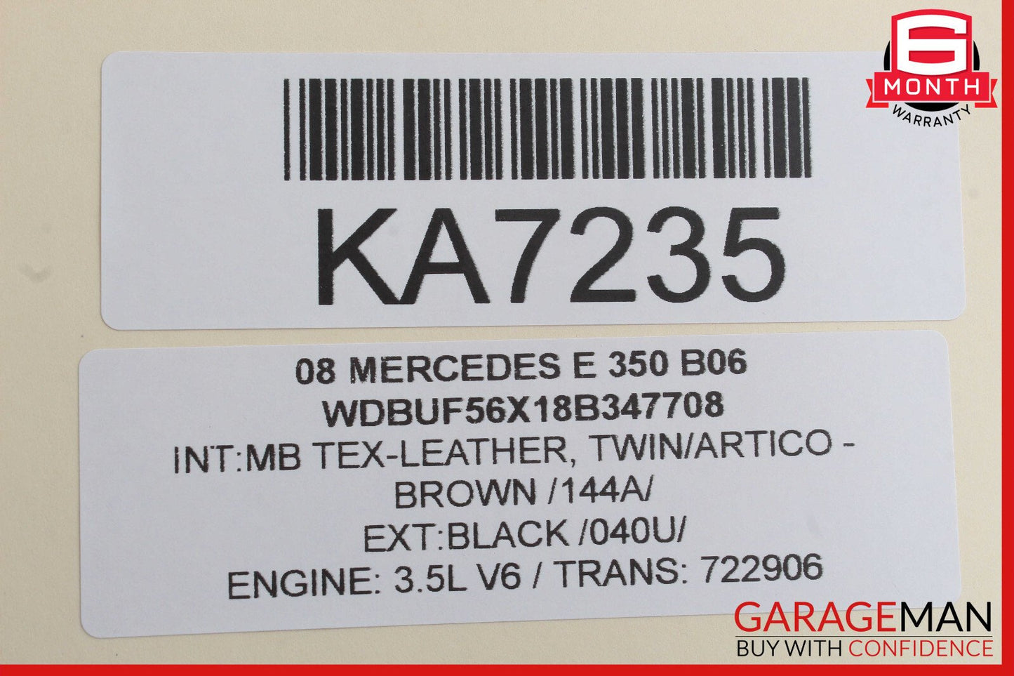 06-13 Mercedes W211 E350 CL550 TPMS Tire Pressure Control 1645403762 OEM
