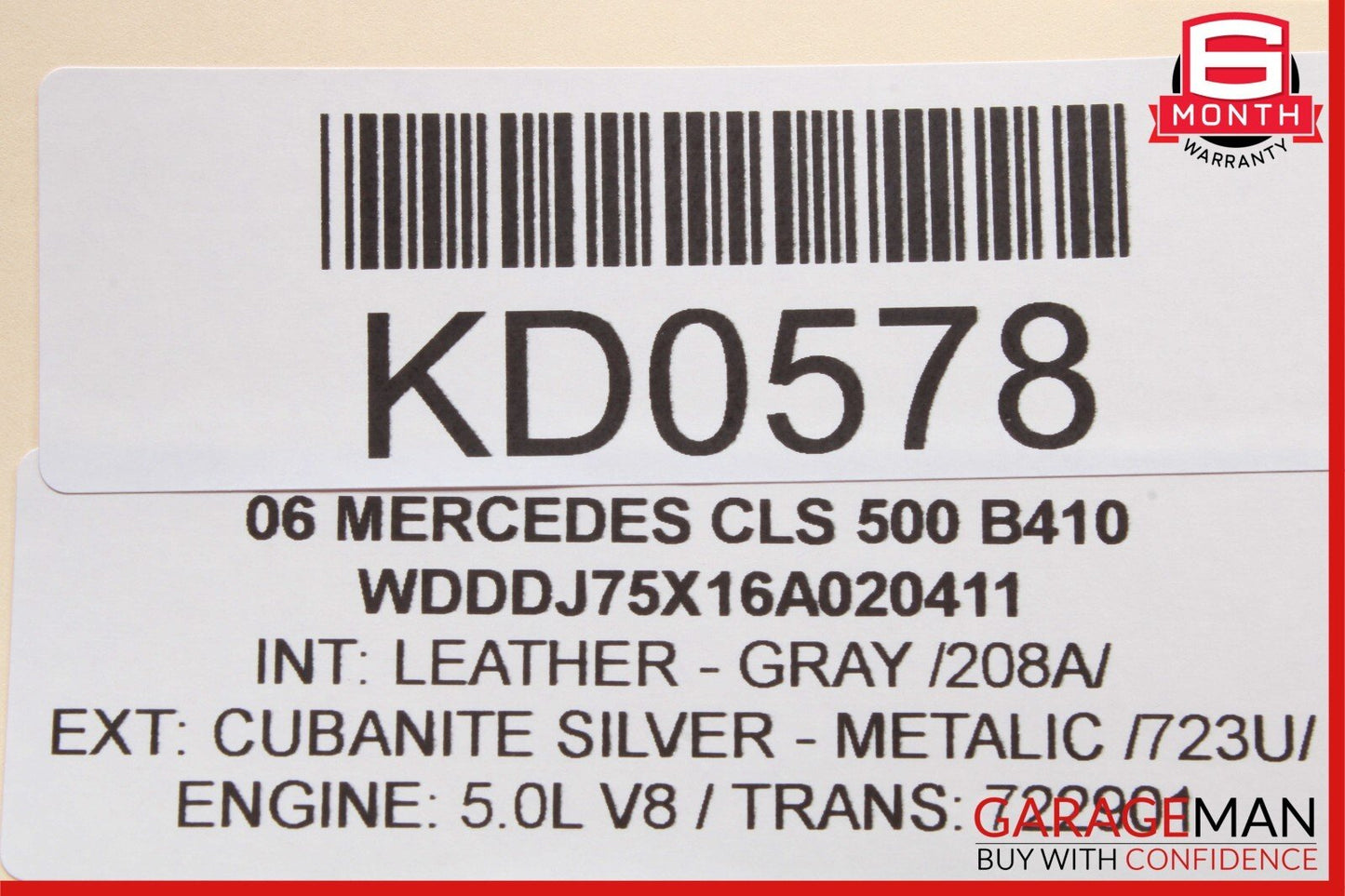 06-11 Mercedes W219 CLS500 Front Right Side Door Tweeter Speaker Cover Trim OEM
