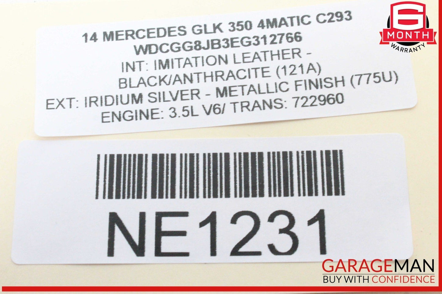 08-18 Mercedes X204 GLK350 4MATIC Front Left Driver Side Seat Control Module OEM