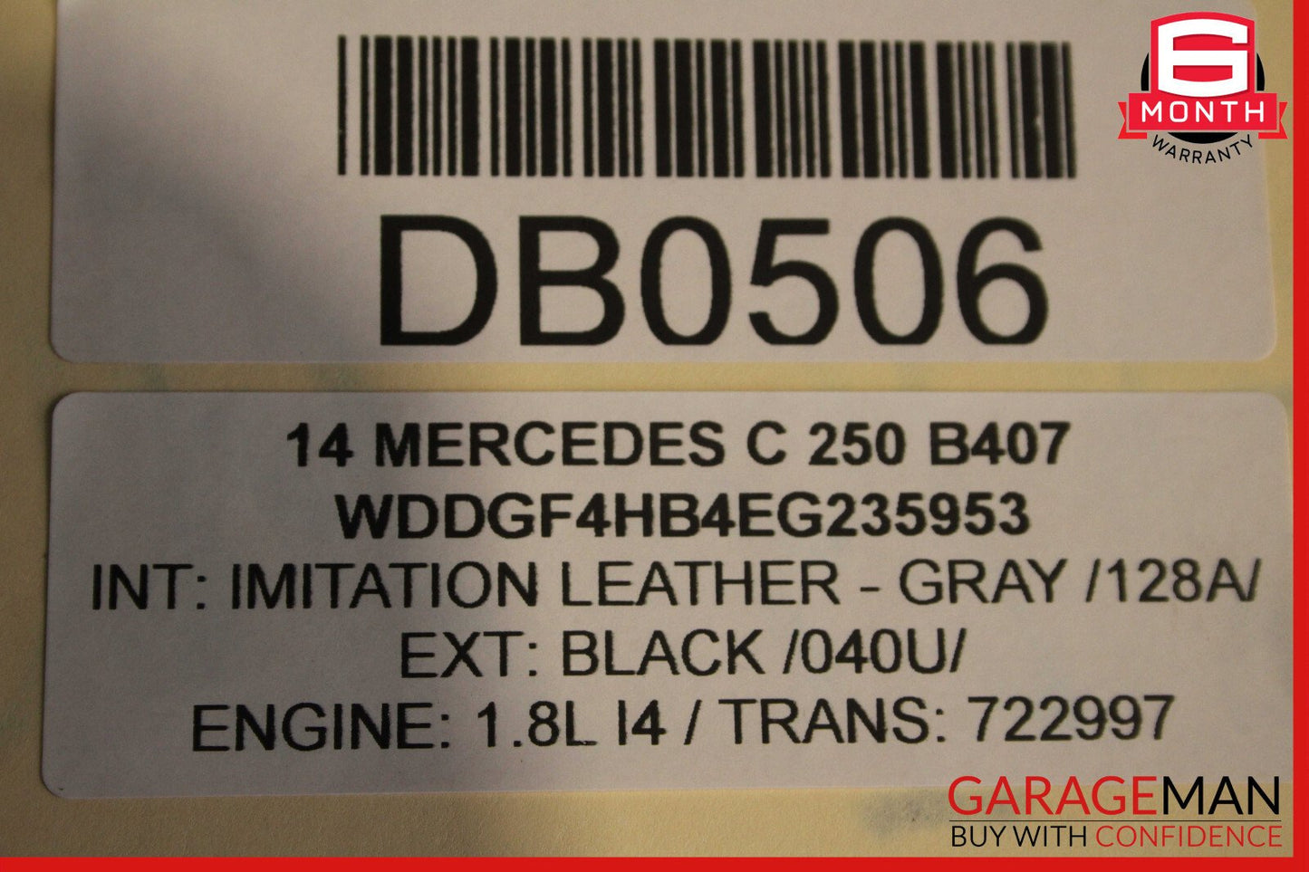 08-14 Mercedes W204 C250 AMG Sport Left Side Skirt Rocker Moulding Panel OEM