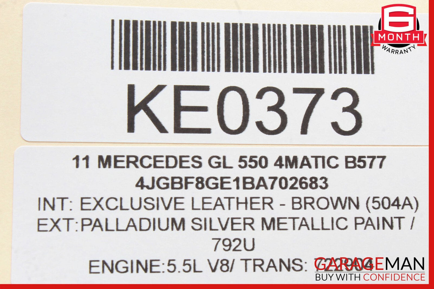 03-12 Mercedes X164 GL550 E320 Front Left Seat Control Module Unit OEM