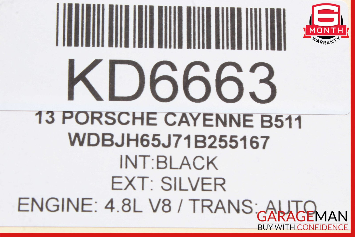 11-17 Porsche Cayenne 958 Left Engine Coil Cover Trim Panel 7PP103907 OEM