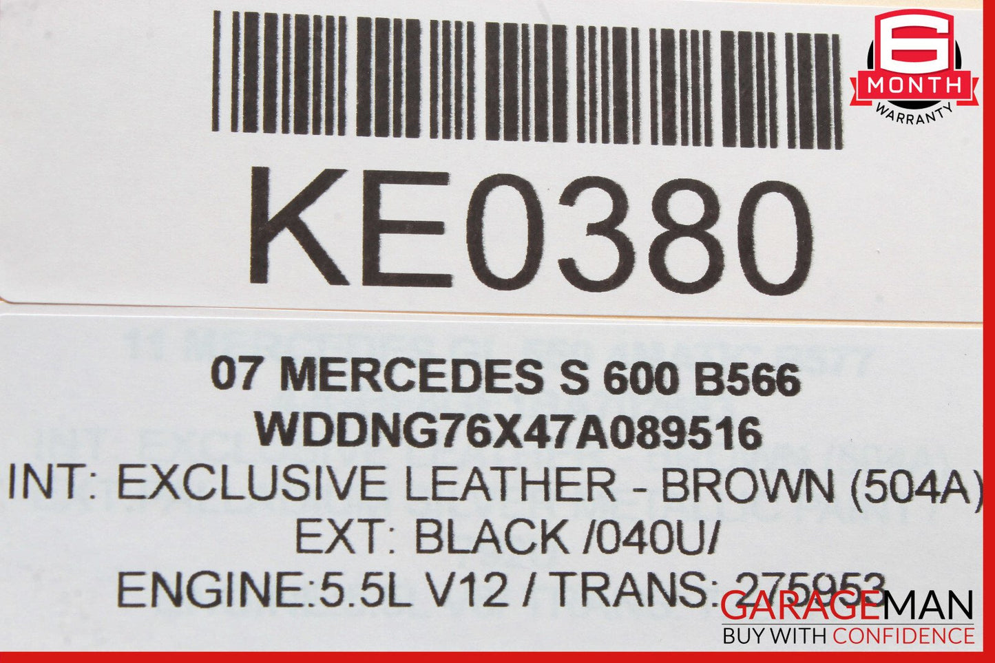 07-13 Mercedes W221 S600 Front Right Side Under Seat Control Module Unit OEM