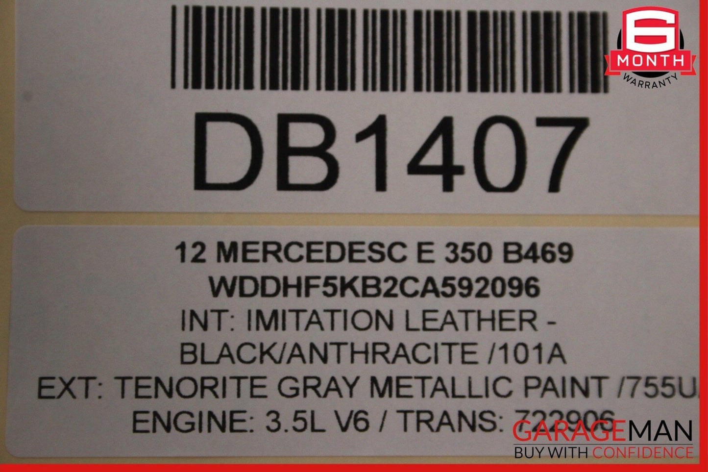 10-16 Mercedes W212 E350 Sedan Rear Trunk Lid Deck Shell Panel Tenorite Gray OEM