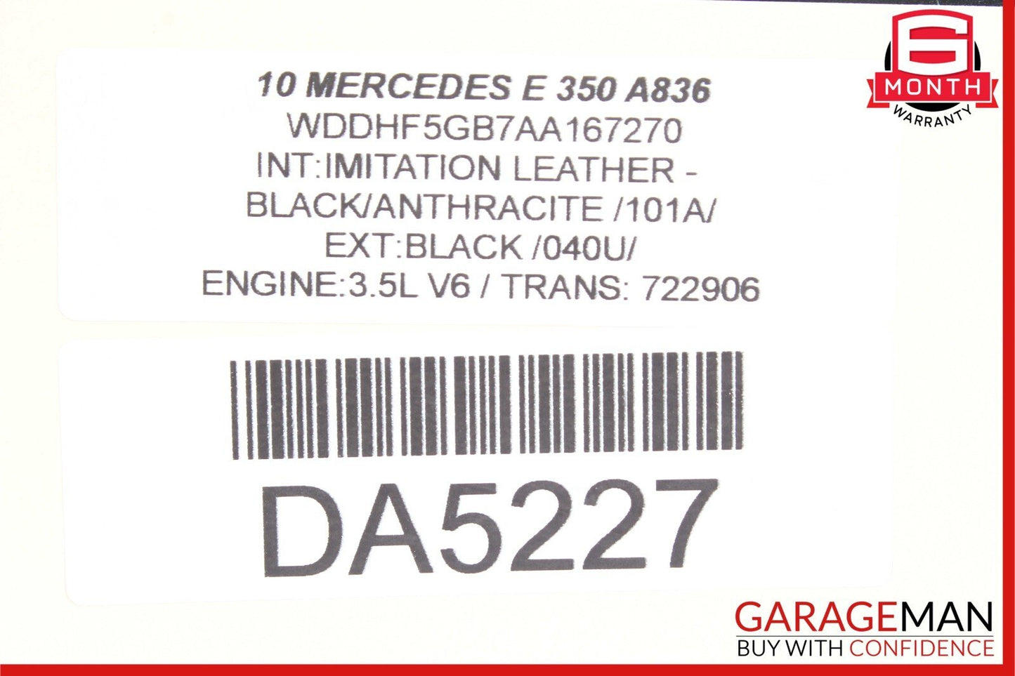 10-13 Mercedes W212 E350 Front or Rear Right Side Exterior Door Handle Black OEM