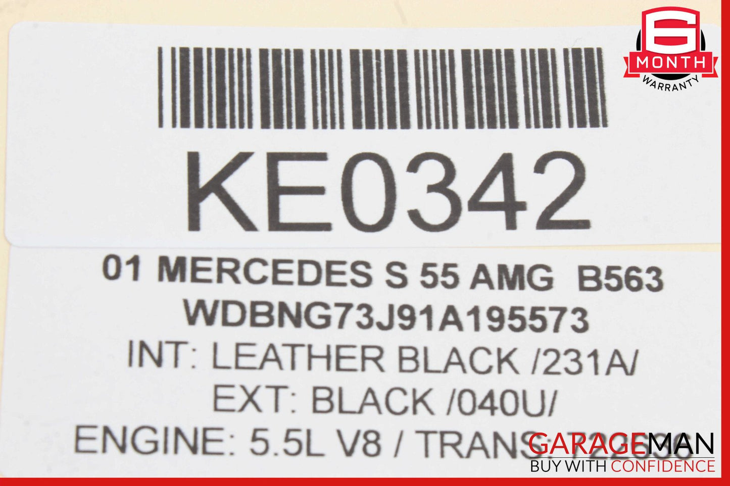 00-02 Mercedes W220 S55 AMG Hydraulic Suspension Line Hose OEM