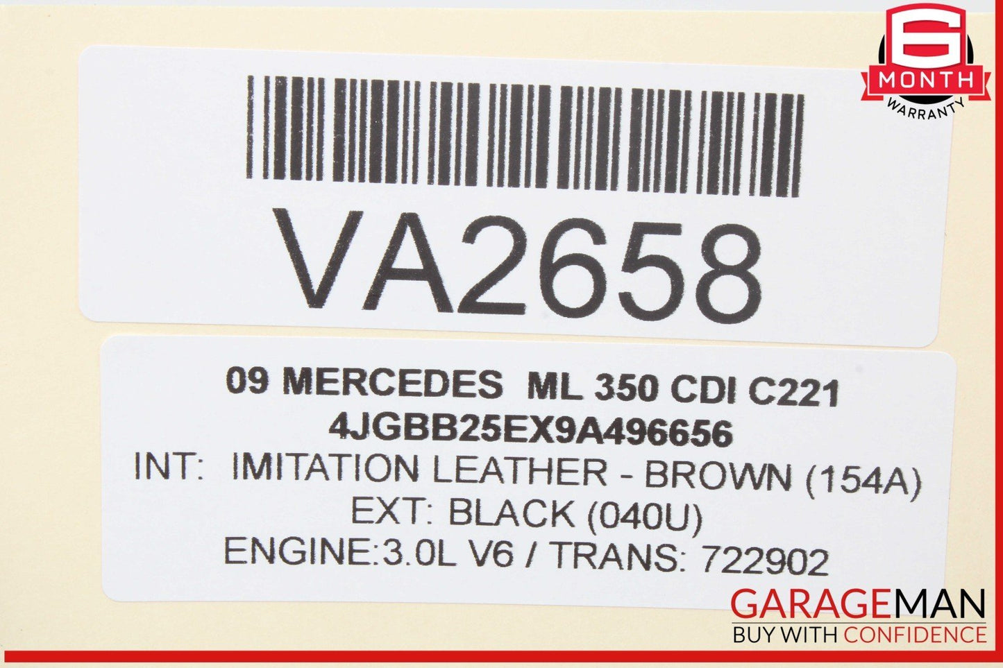 06-12 Mercedes W164 ML350 GL450 Hazard Control Switch Panel 1648707410 OEM