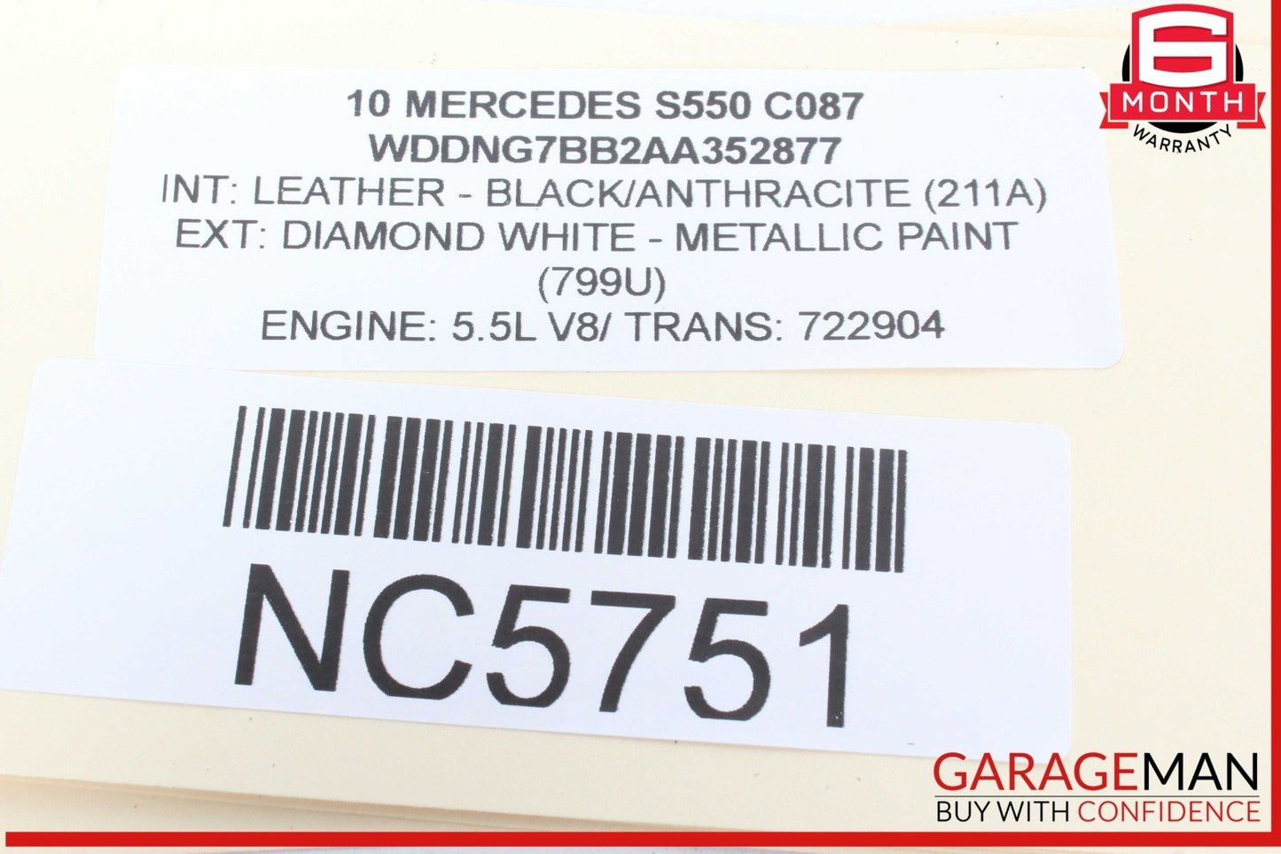 07-13 Mercedes W221 S550 S350 Center Dash Air AC A/C Heater Vent 2218300954 OEM