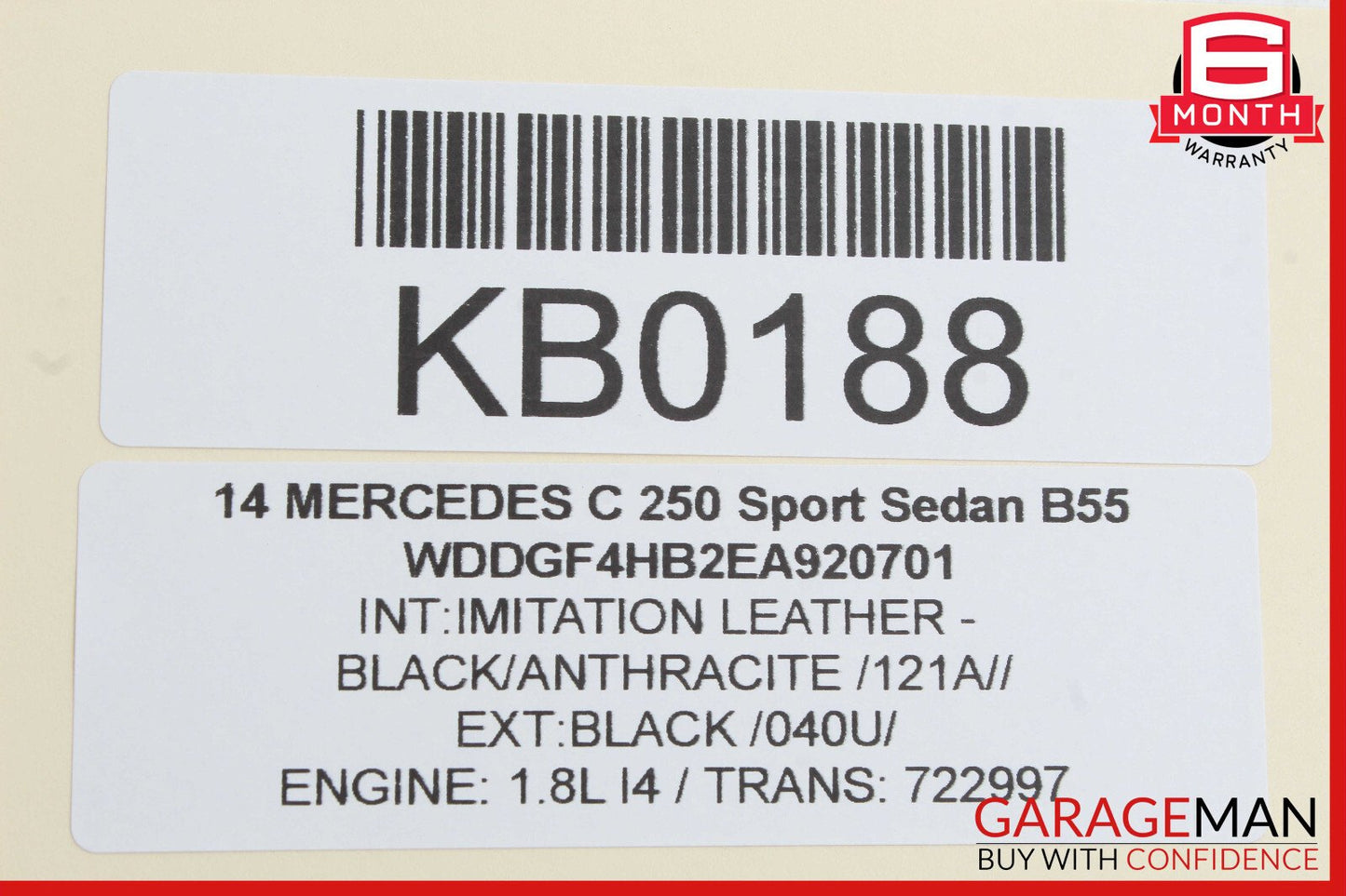 08-14 Mercedes W204 C250 C350 C300 Rear Left Door Lock Latch Actuator OEM