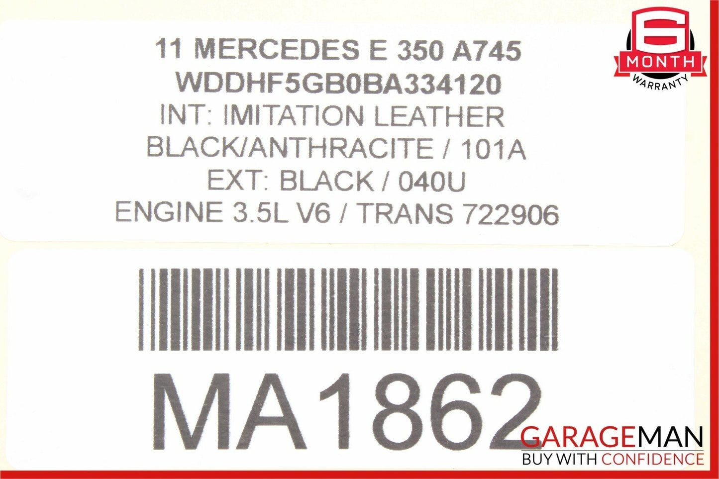 10-13 Mercedes W212 E350 E250 Inner Tail Light Lamp Rear Right Passenger Side