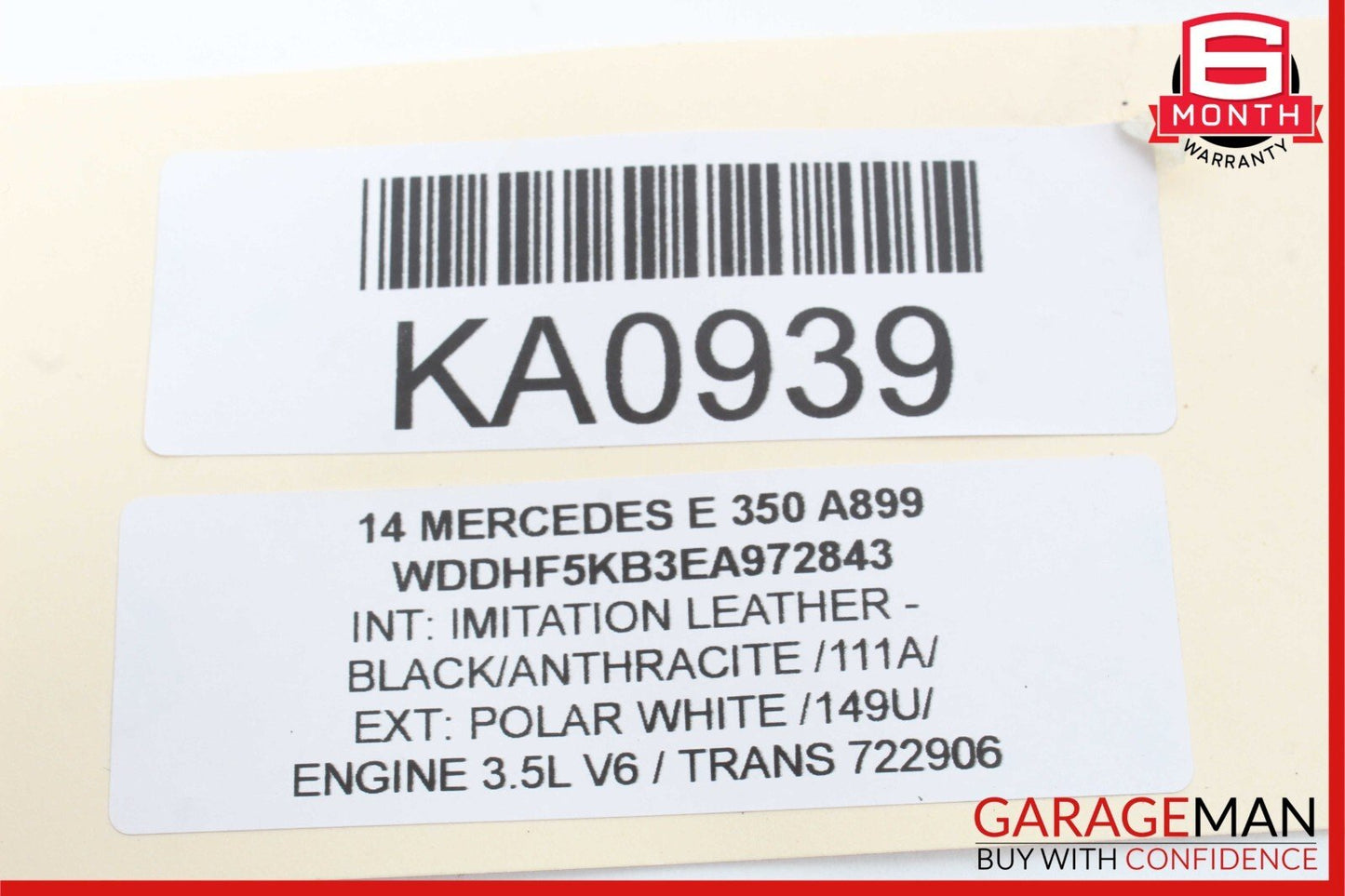14-16 Mercedes W212 E350 CLS350 Rear Right Door Control Module 2189008600 OEM
