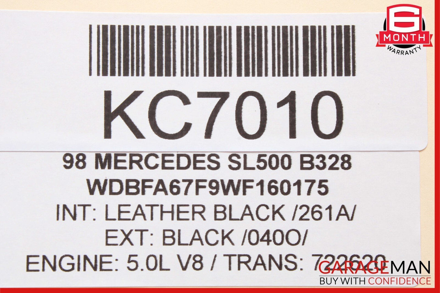 96-02 Mercedes R129 SL500 SL600 Rear Relay Fuse Box 0025421219 OEM