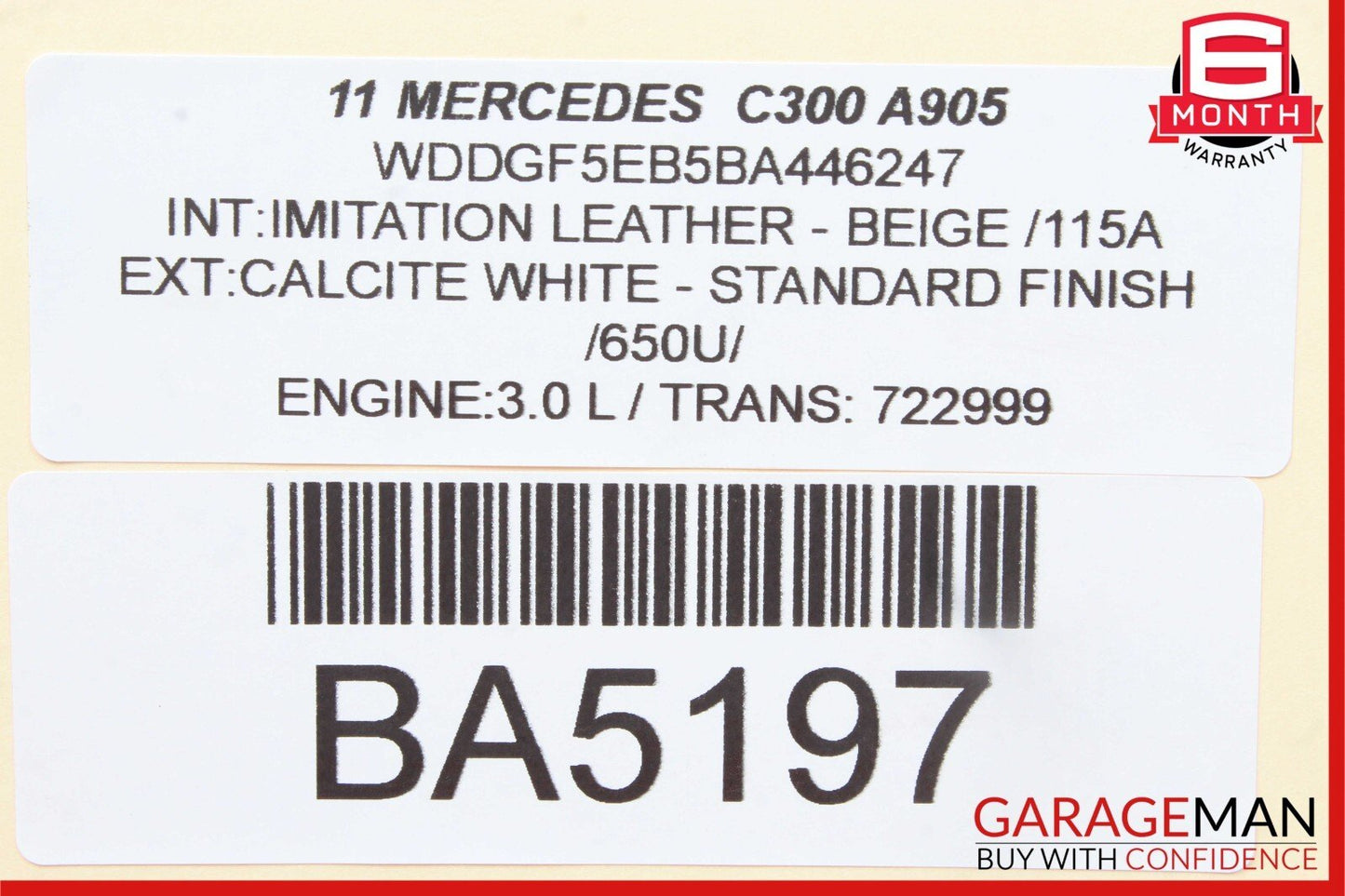 12-14 Mercedes W204 C300 Front Right Passenger Exterior Door Handle OEM