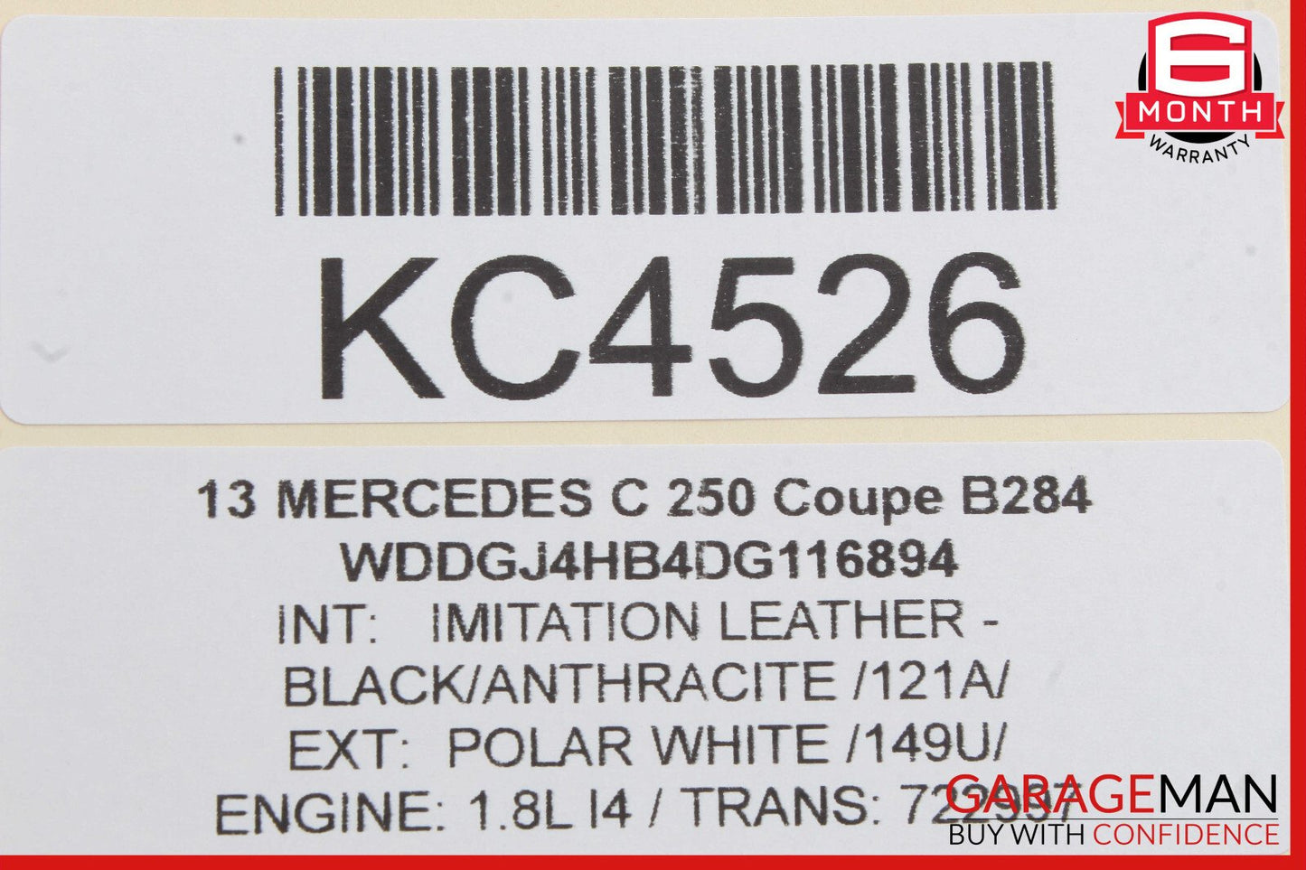 12-14 Mercedes W204 C250 Coupe Front Left Driver Side Seat Belt Retractor