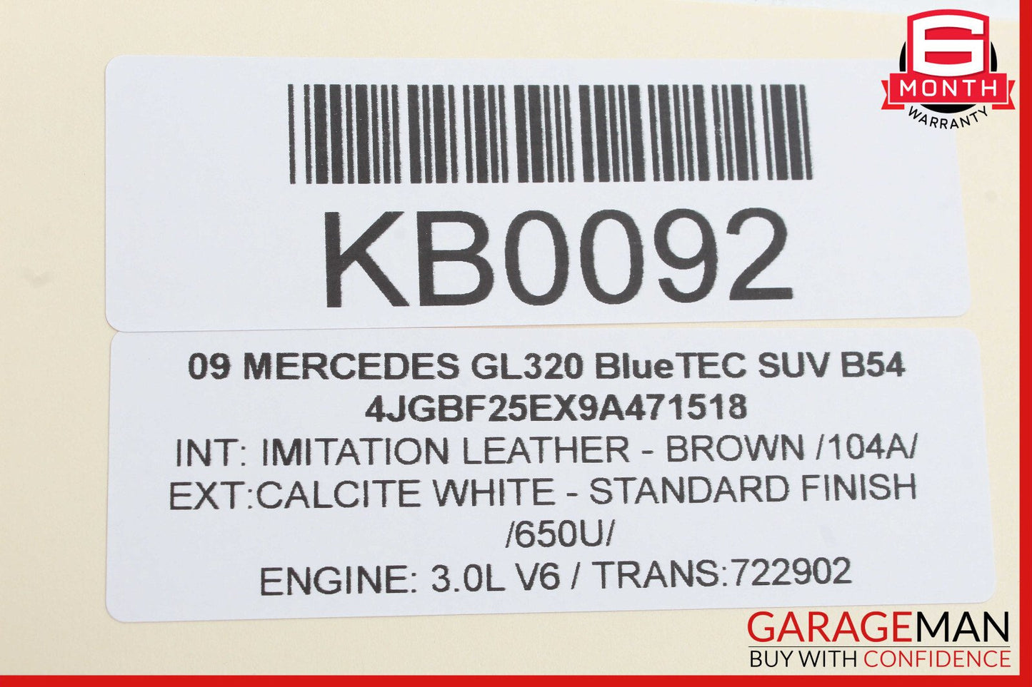 07-12 Mercedes X164 GL320 GL450 Third Seat Row Power Folding Control Module OEM