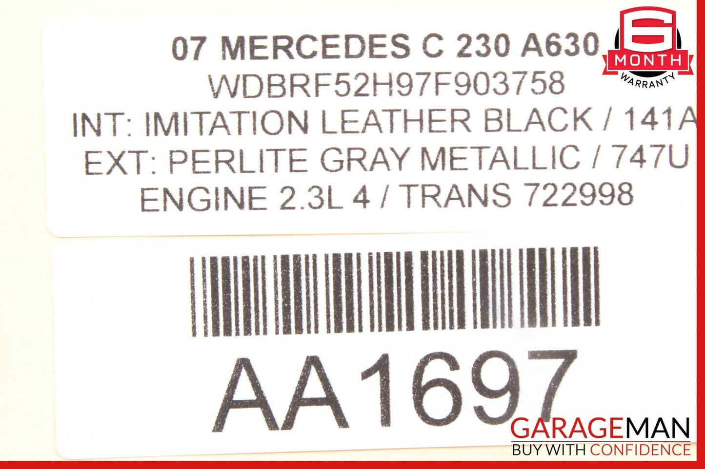 01-07 Mercedes W203 C230 C32 AMG Front Right Side RWD Lower Control Arm OEM