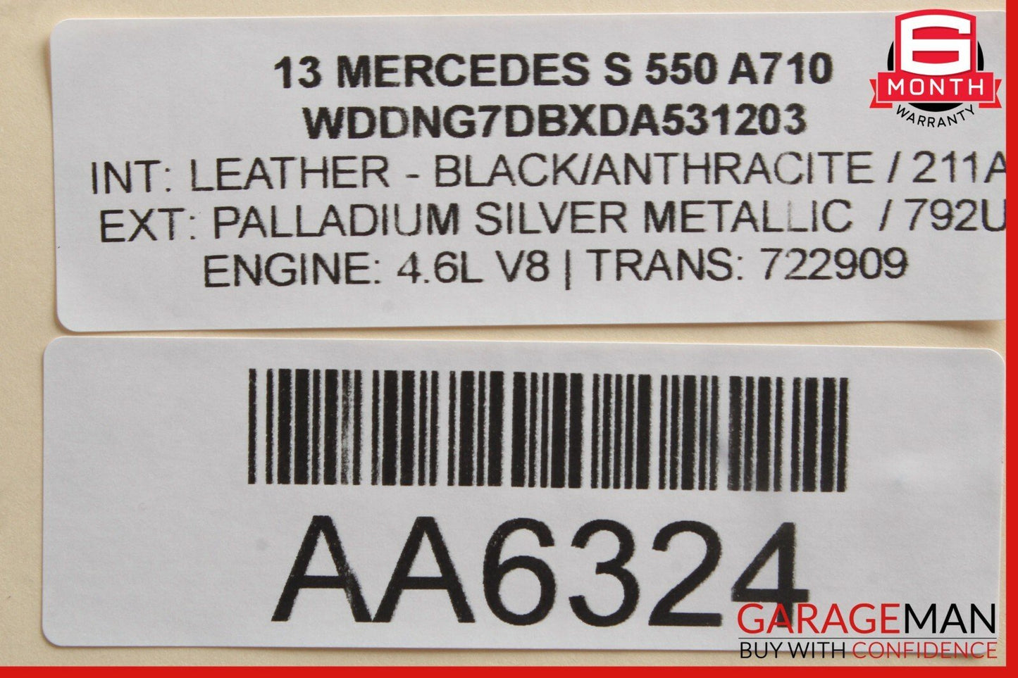 10-13 Mercedes W221 S550 CL550 Lane Assist Multi Purpose Camera Module OEM