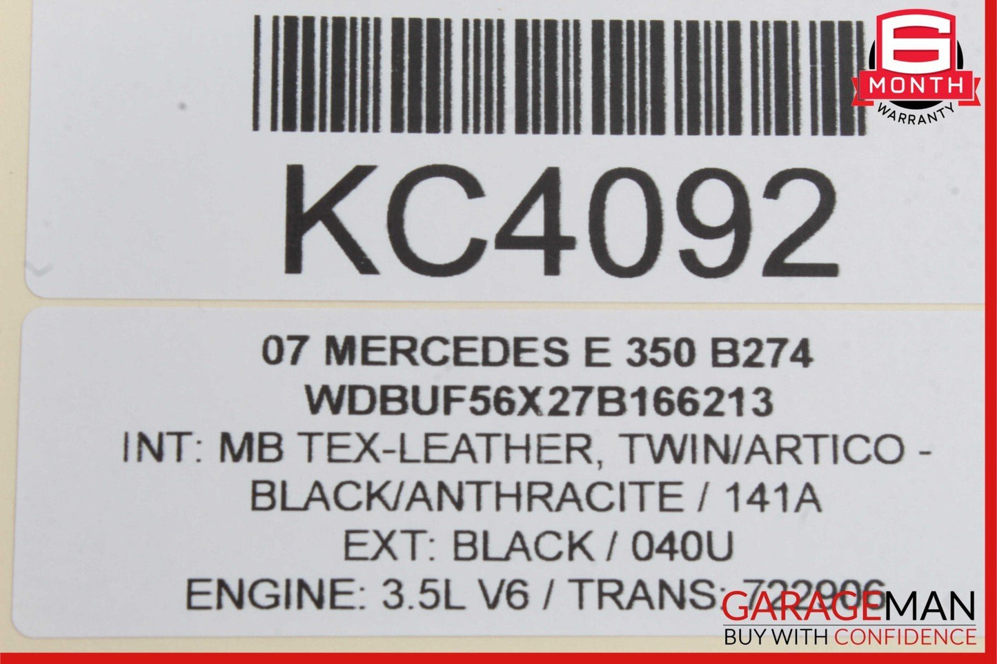 03-09 Mercedes W211 E350 E500 Rear Right Door Lock Actuator Side Keyless Go OEM