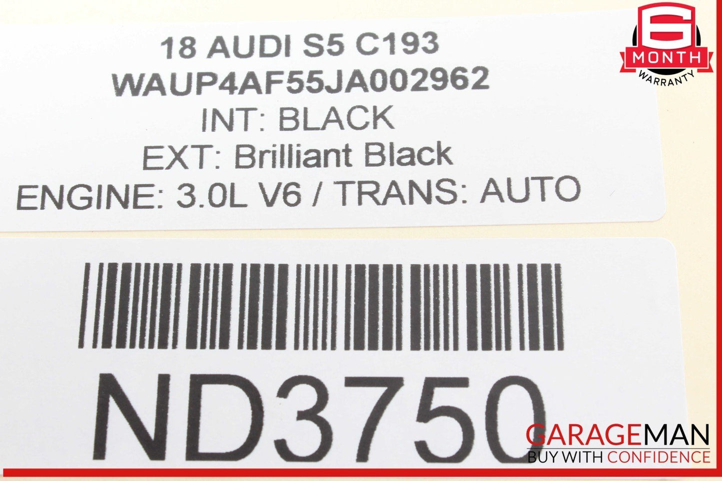17-24 Audi S5 A4 Quattro Front Left Driver Side Window Regulator Motor OEM