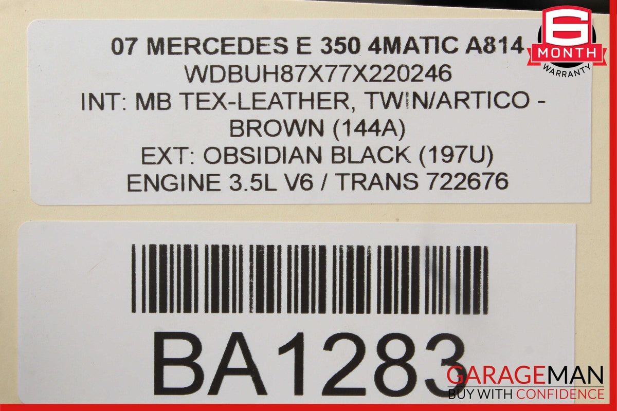 03-09 Mercedes W211 E350 C230 Sirius Satellite Radio Receiver 1698270162 OEM