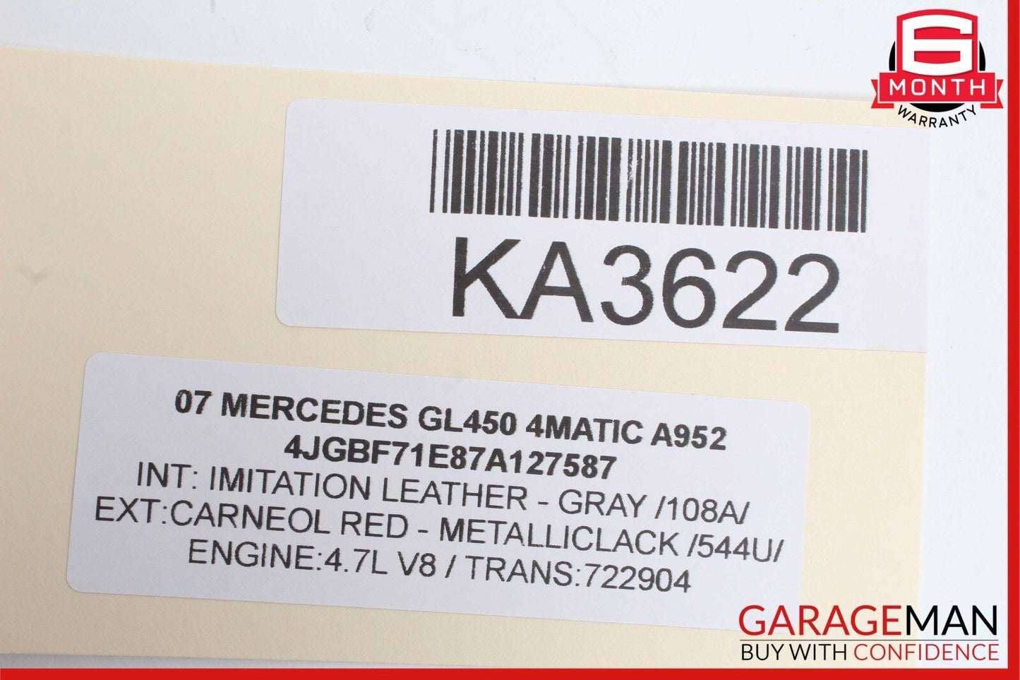 07-16 Mercedes X164 GL450 GL350 GL320 3rd Third Row Seat Motor 1648201942 OEM