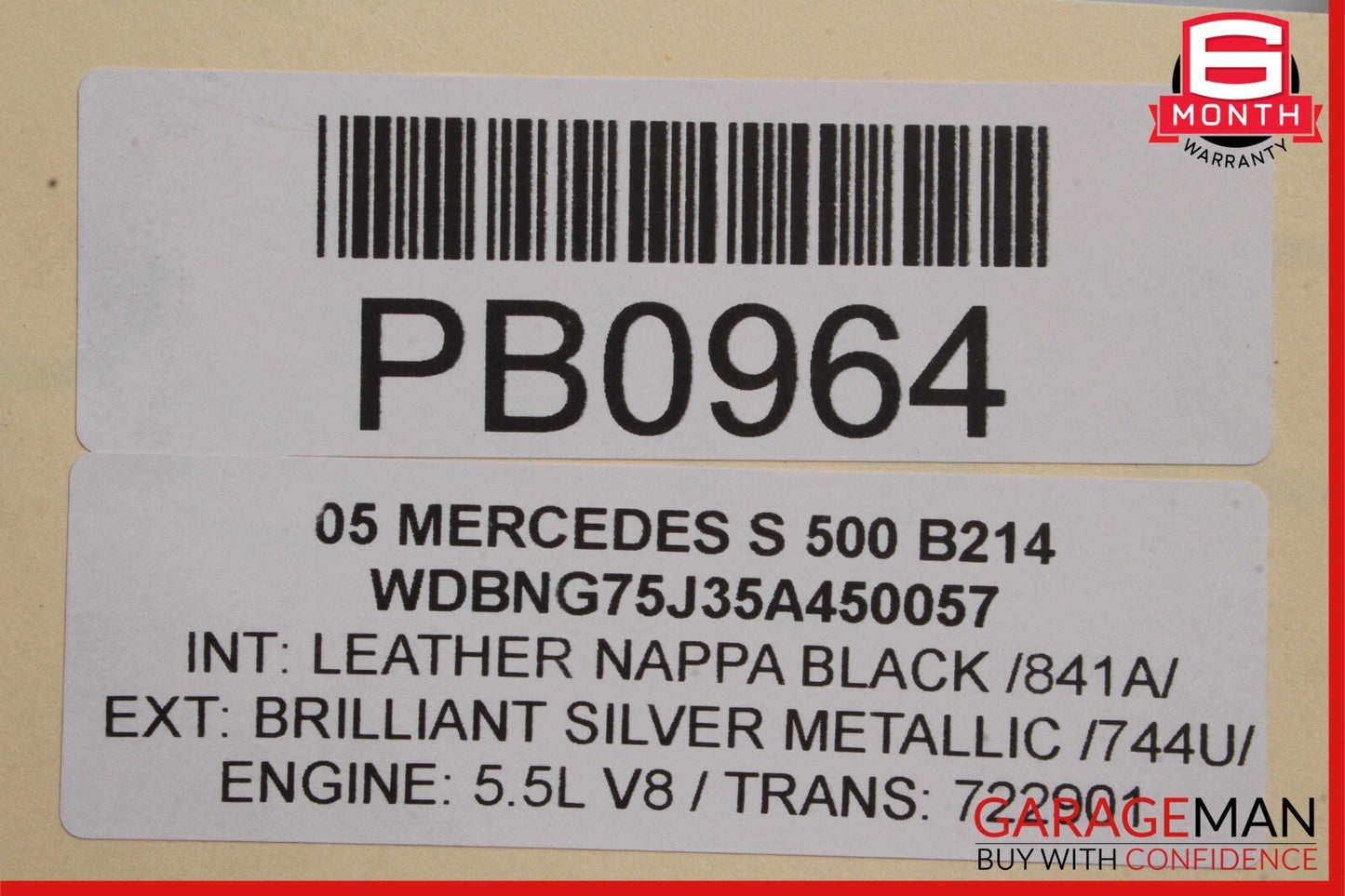 00-06 Mercedes W220 S500 Front Bumper Reinforcement Impact Crash Rebar Bar OEM