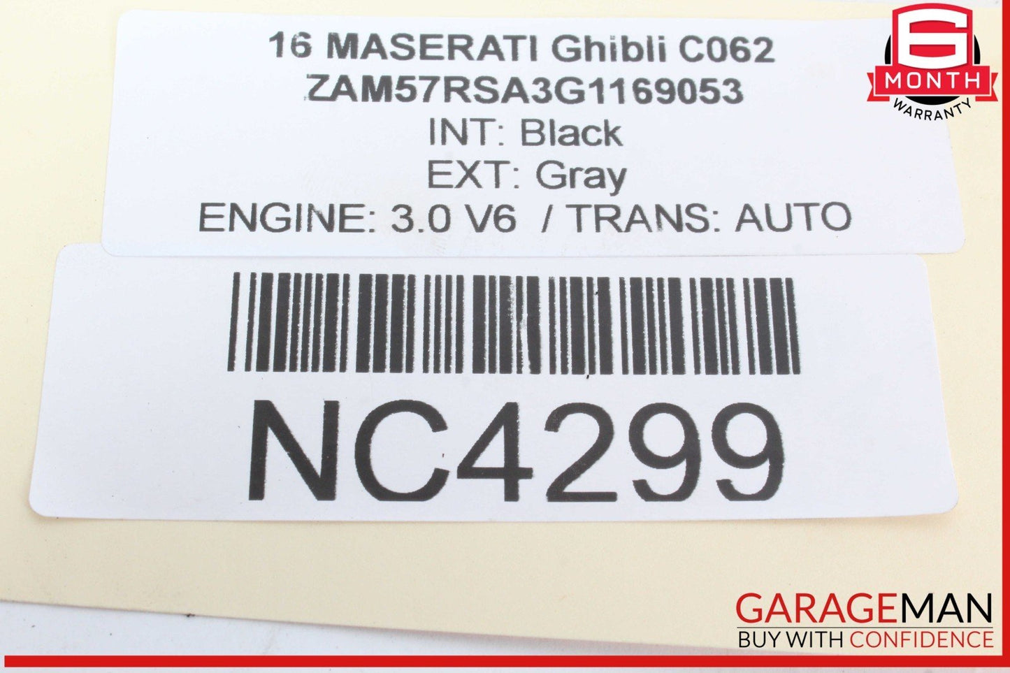 14-17 Maserati Ghibli Windshield Washer Tank Reservoir 670006414 OEM