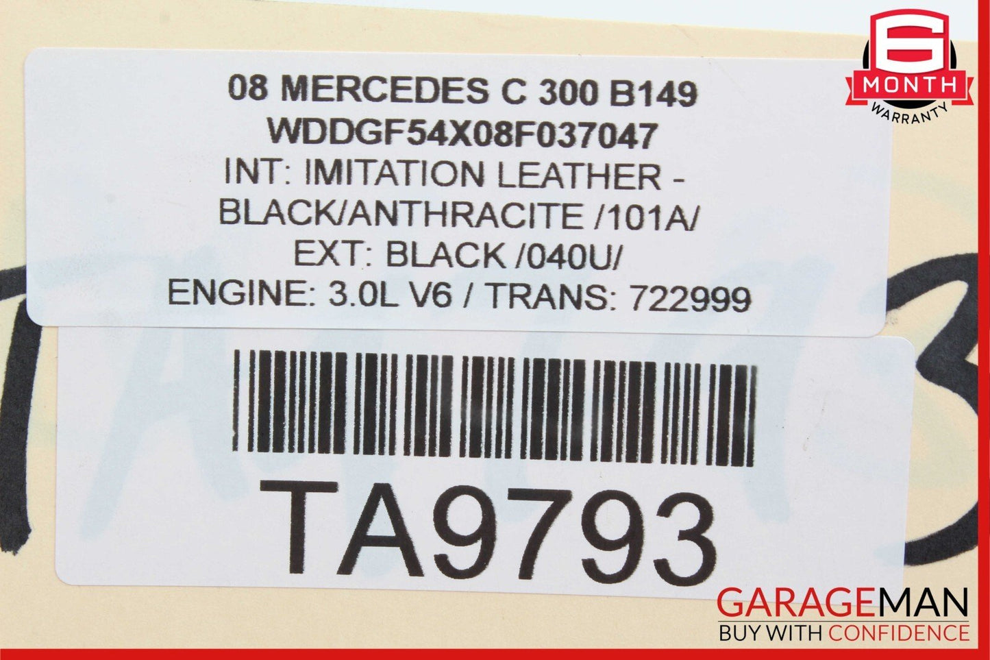 05-13 Mercedes W204 C300 Front Left Side Engine Timing Chain Cover Plate OEM