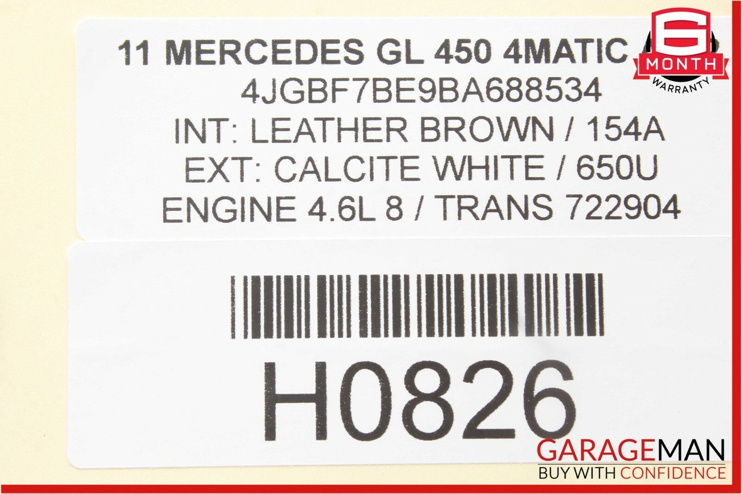 10-13 Mercedes X164 GL450 R350 Front Left Seat Belt Seatbelt Retractor Brown