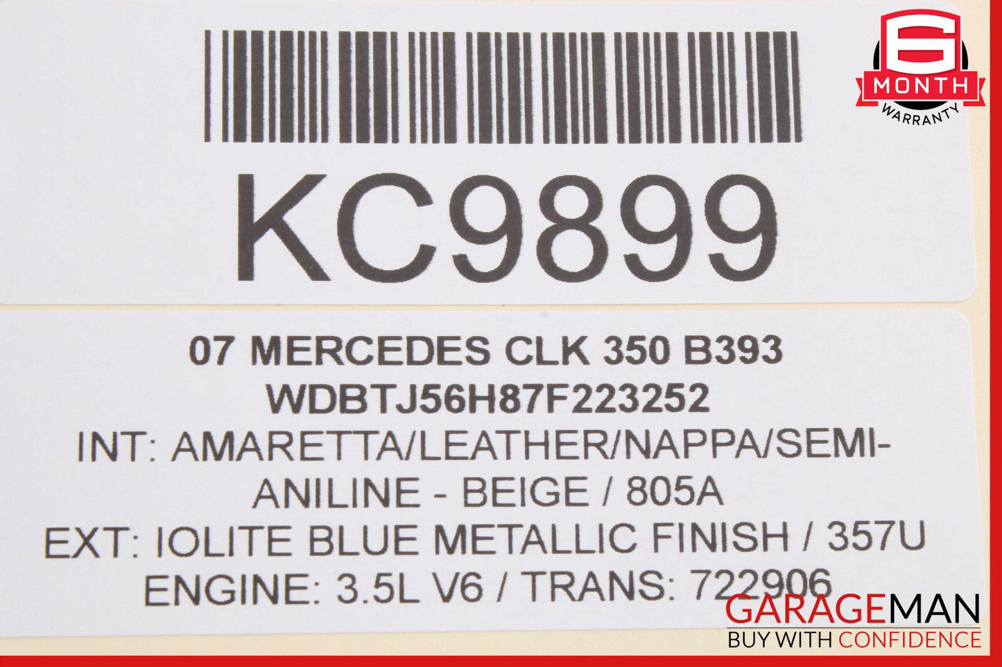 03-09 Mercedes W209 CLK350 Lucas Front Left Driver Side Brake Caliper OEM