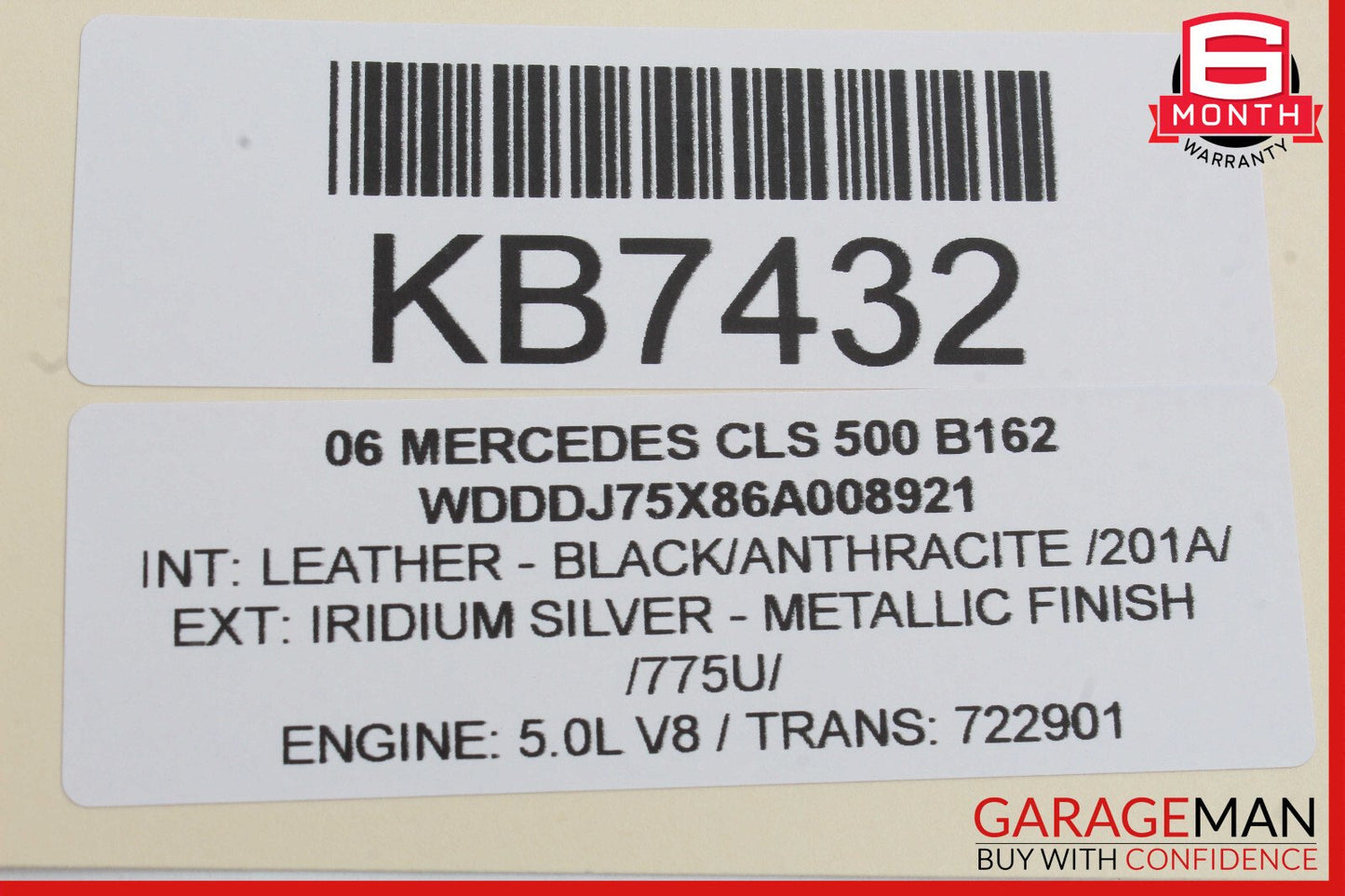 06-11 Mercedes W219 CLS500 CLS55 AMG Door Handle Rear Right Passenger OEM