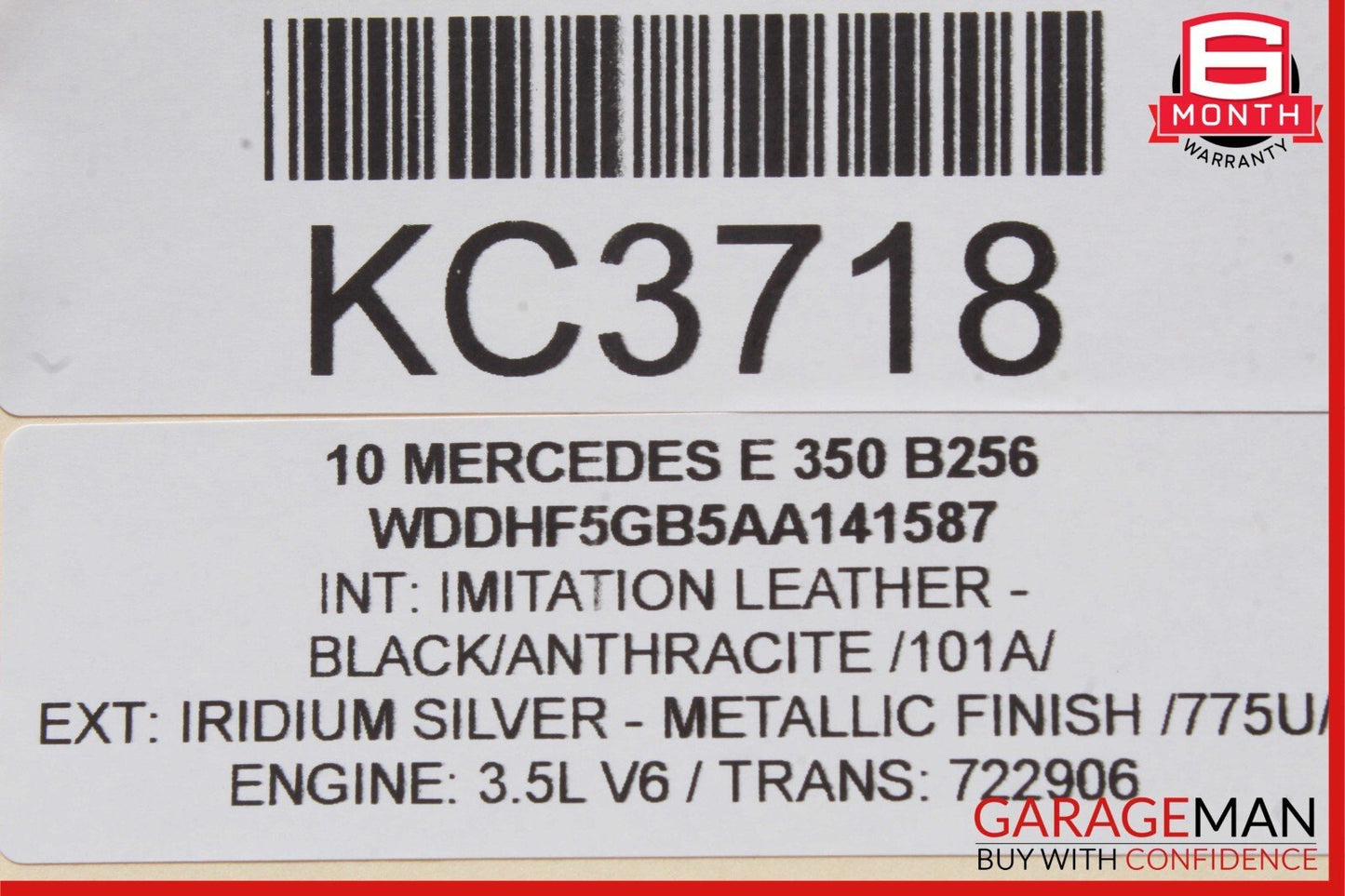 10-14 Mercedes W212 E350 Rear Right Passenger Side Door Window Regulator Motor