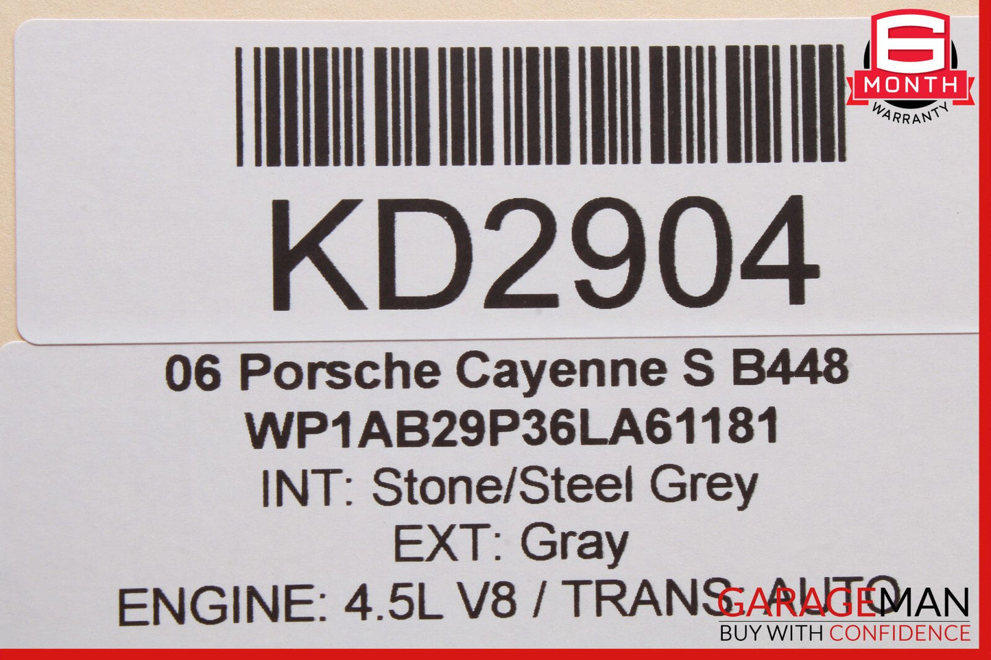 03-10 Porsche Cayenne 955 957 Rear Left or Right Side Upper Rearward Control Arm
