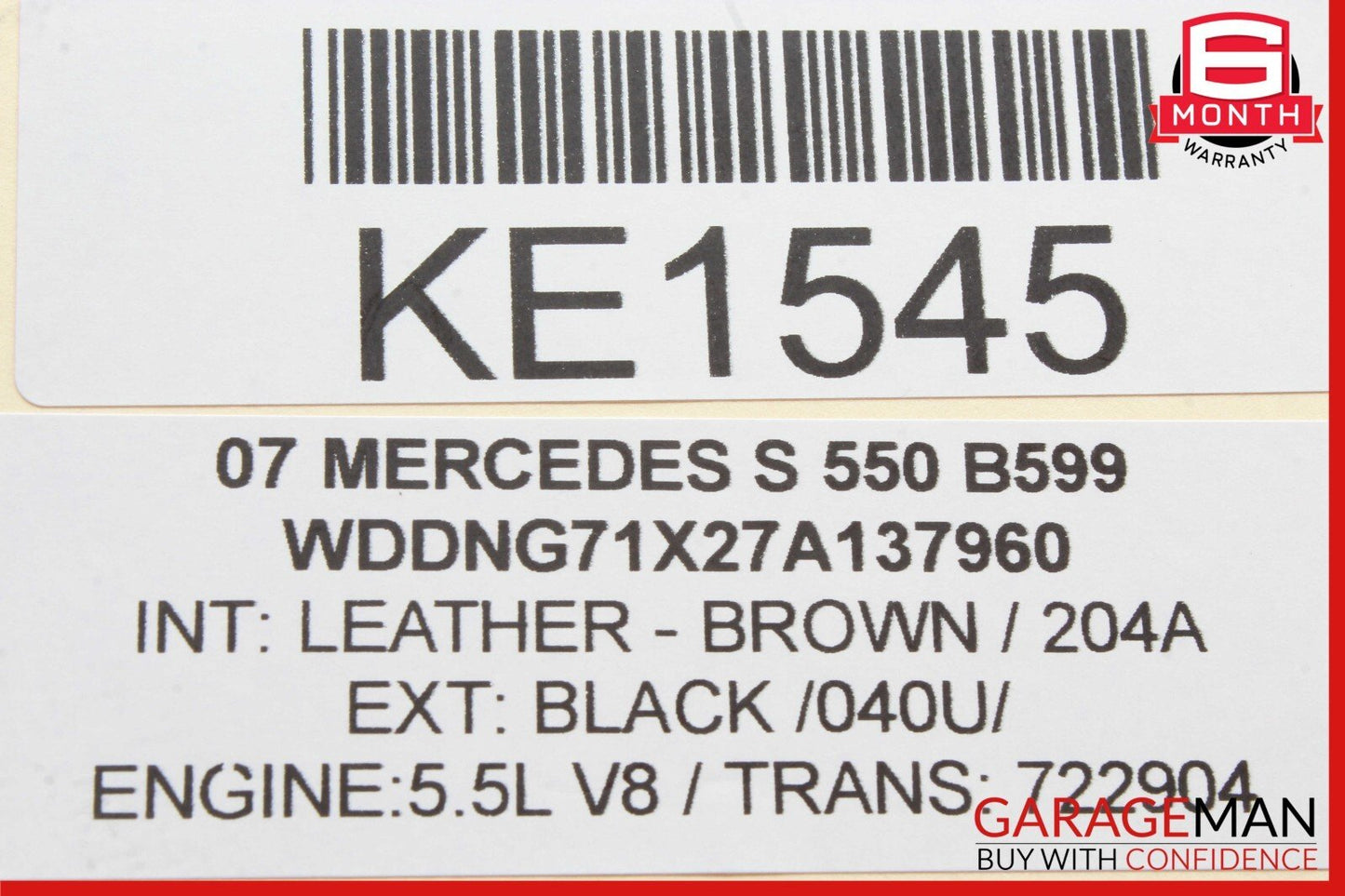 07-13 Mercedes W221 S550 S350 S600 Front Left Side Bumper Reinforcement Bracket