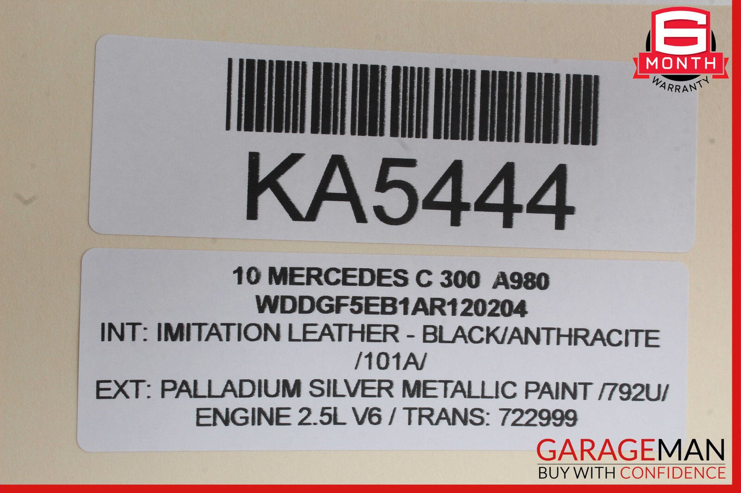 08-14 Mercedes W204 C350 C300 Rear Right Door Window Regulator Motor OEM