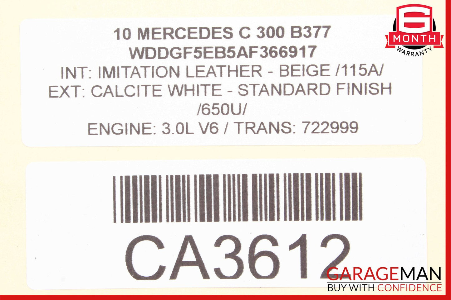 08-14 Mercedes W204 C250 C300 Front Left Side RWD Suspension Upper Control Arm