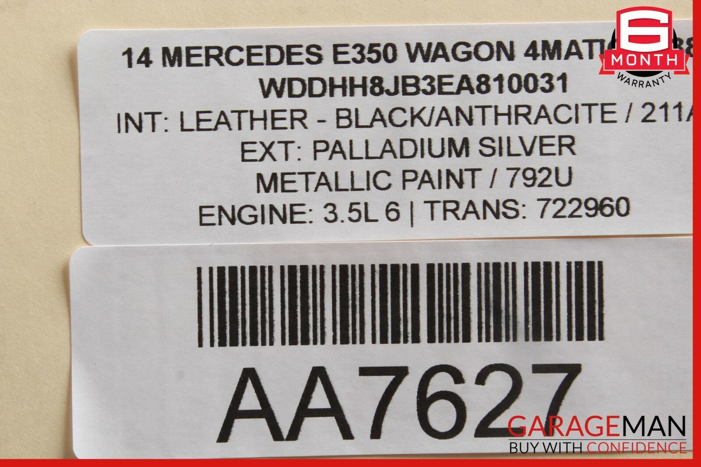 10-14 Mercedes W212 E350 S550 Active Lane Assist Front Camera Multi Purpose OEM