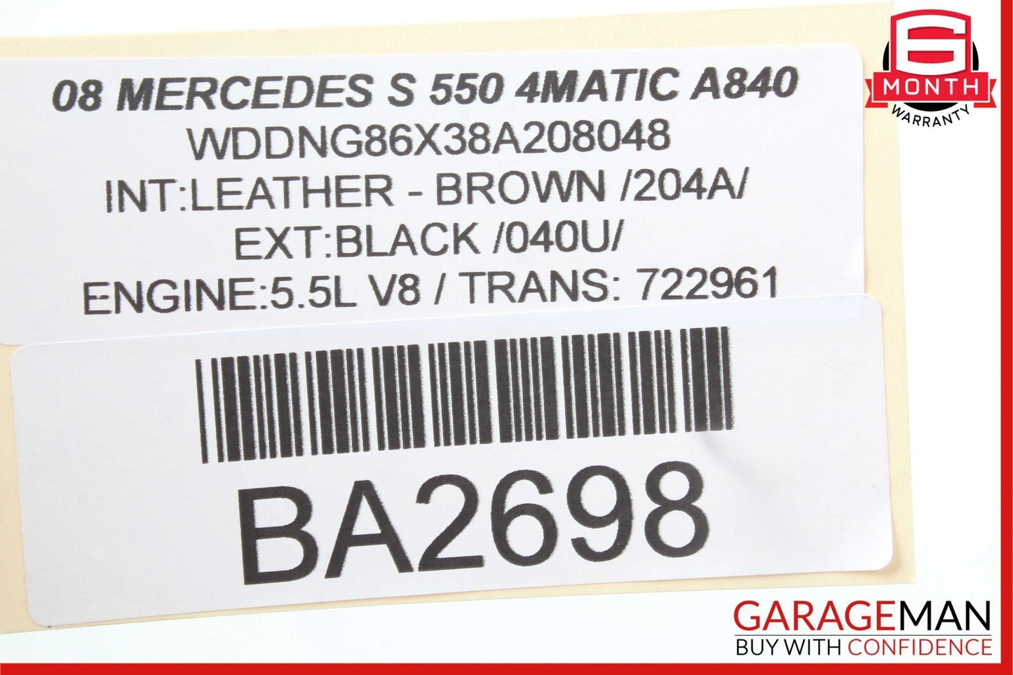 07-09 Mercedes W221 S400 S550 Front Right Side Seatbelt Seat Belt Retractor OEM