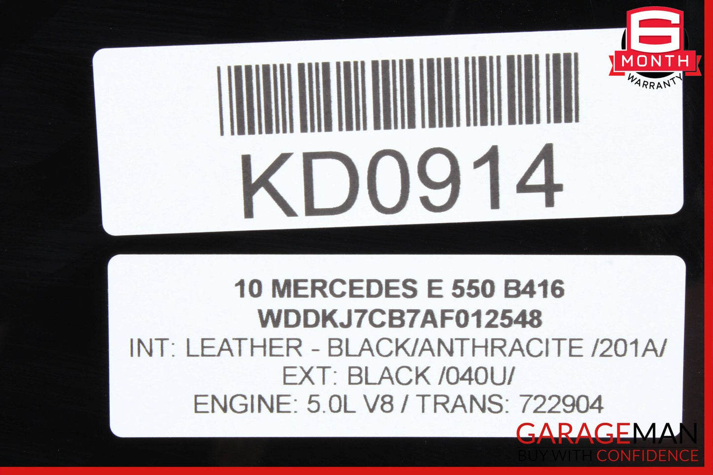 10-13 Mercedes W207 E350 E550 Coupe Rear Left Driver Quarter Window Glass OEM