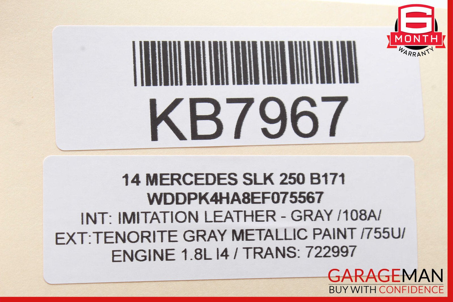 12-20 Mercedes R172 SLK250 SLK350 Steering Column Combination Switch Assembly
