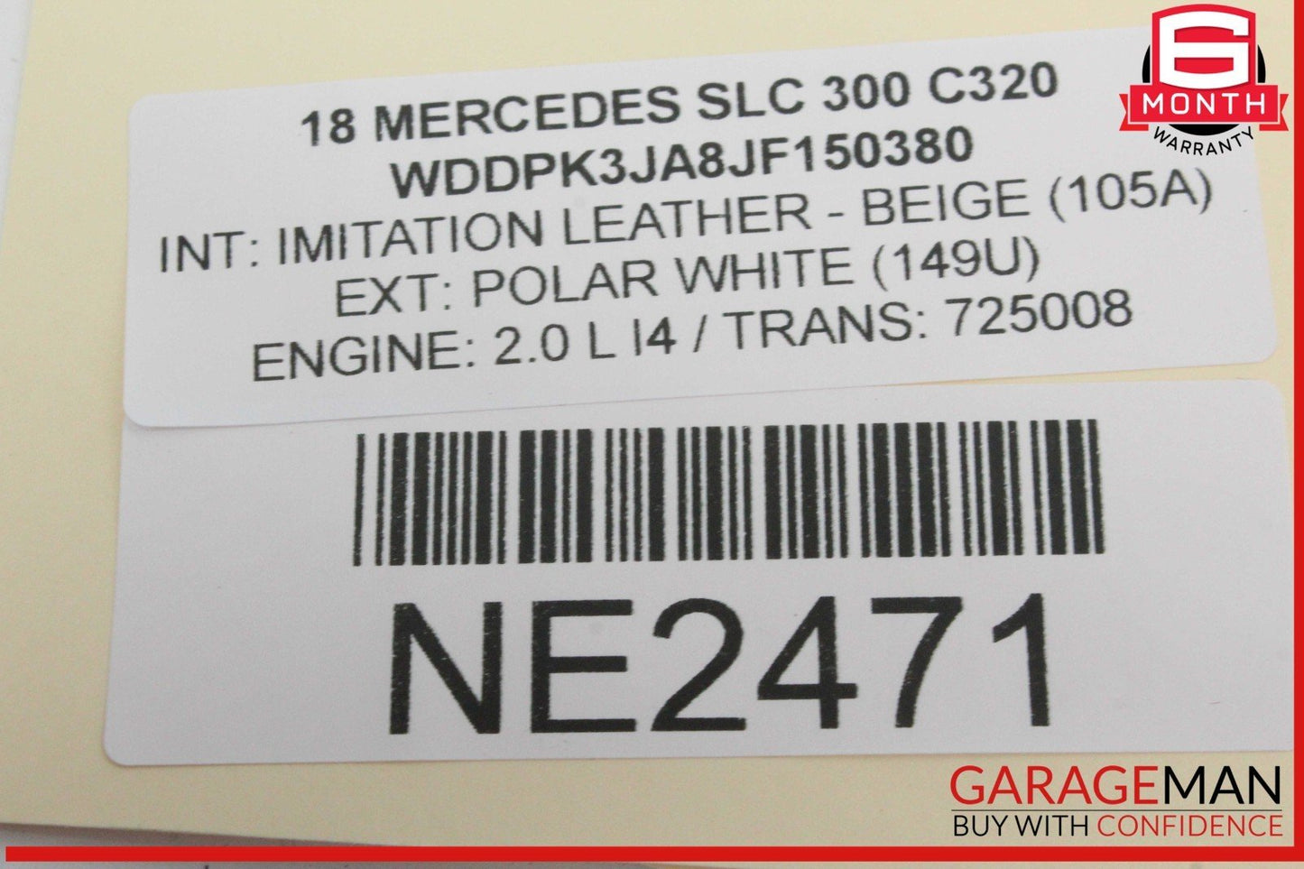 10-20 Mercedes R172 SLC300 E350 Front Left Window Regulator Motor 2078200542 OEM