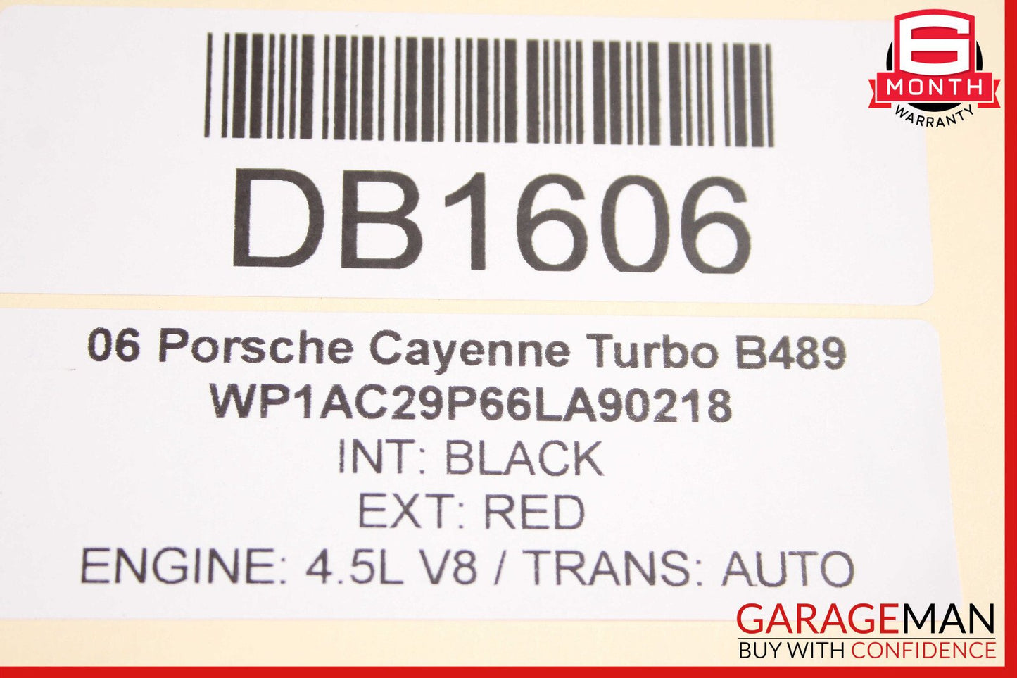 03-10 Porsche Cayenne 955 957 Rear Left Side Interior Door Panel Trim Cover OEM