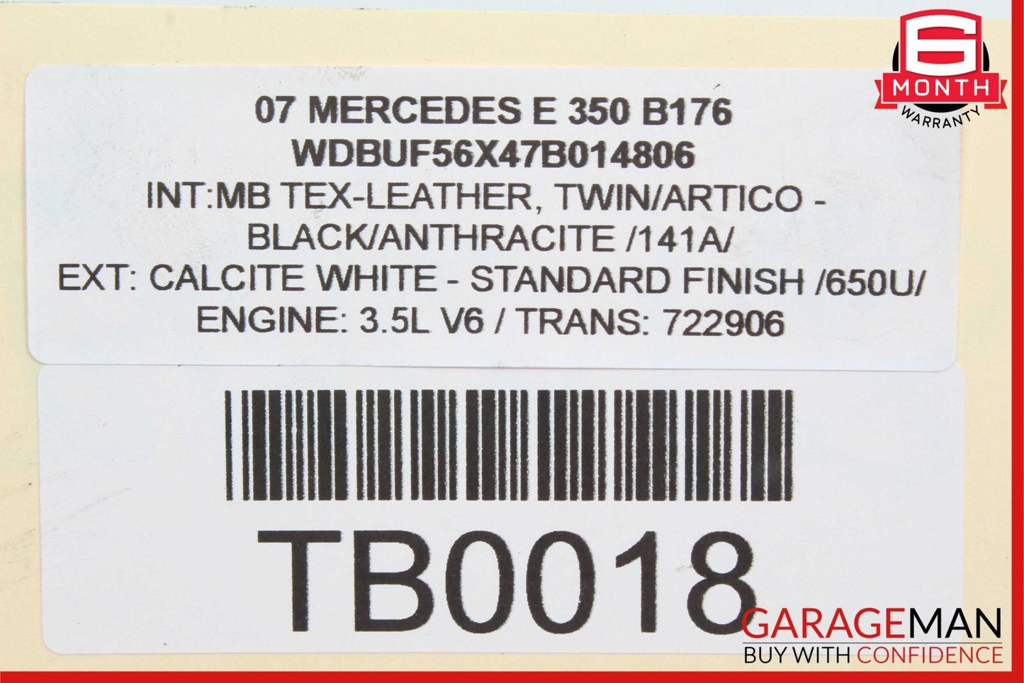 Mercedes GLK350 CLK350 C350 E350 Right Side Engine Cylinder Head Cover