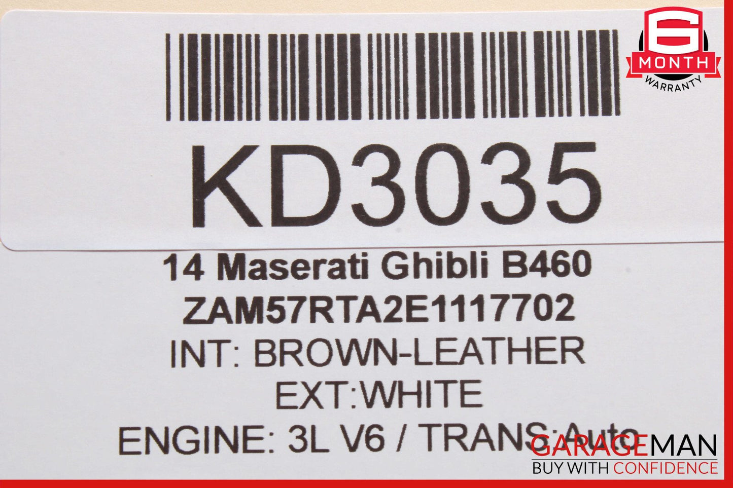 14-17 Maserati Ghibli Rear Right / Left Side Upper Control Arm OEM