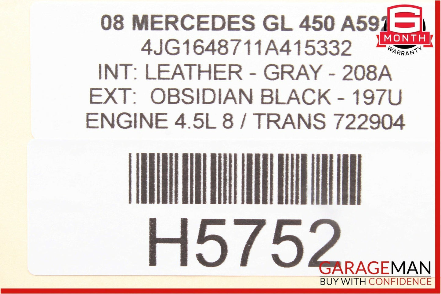 07-12 Mercedes GL450 3rd Third Row Seat Power Folding Controller Module Unit