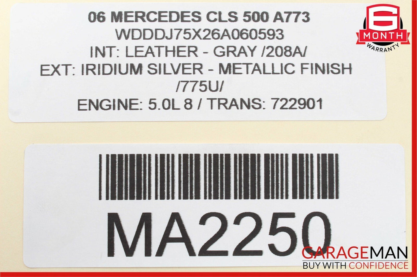 06-11 Mercedes W219 CLS500 CLS550 Rear Right Passenger Door Control Module OEM