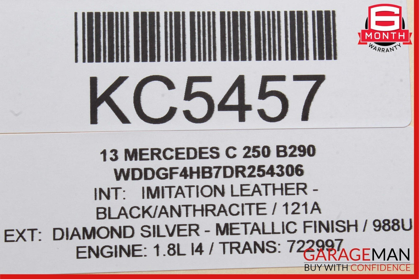 08-16 Mercedes GLK350 E350 C250 Rear Right Side Door Window Regulator Motor Unit
