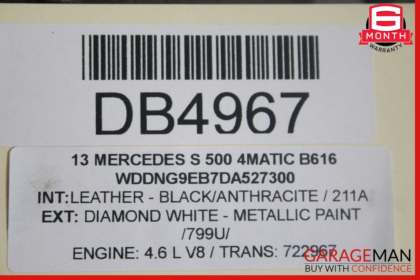 11-14 Mercedes W221 S550 CL550 4Matic 722.9 7G Automatic Transmission OEM 132k